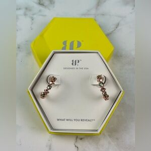Bomb Party Capture My Love Rose Gold Hoop Earrings